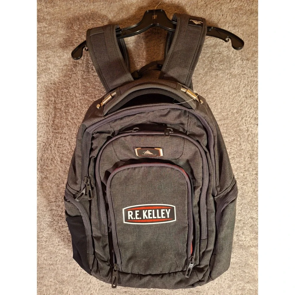 High Sierra Gray Backpack RE KELLEY Heavy Duty Laptop Bag School Travel Like New